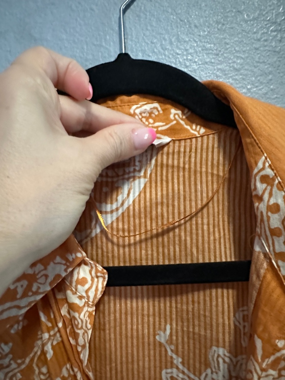 NWT & NWOT Zara printed co-ord skirt set in burnt orange. - Picture 10 of 11